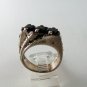 VINTAGE STERLING SILVER GARNET MARCASITES RING SIZE 6