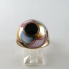 STERLING SILVER MOTHER OF PEARL RING SIZE 9 1/4