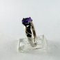 VINTAGE STYLE STERLING SILVER AMYTHEST RING SIZE 8 1/4