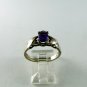 VINTAGE STYLE STERLING SILVER AMYTHEST RING SIZE 8 1/4