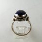 VINTAGE STERLING SILVER LAPIS RING SIZE 8 3/4
