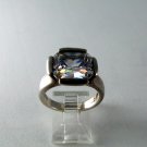 VINTAGE STERLING SILVER BLING BLING CZ RING SIZE 8