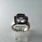 VINTAGE STERLING SILVER BLING BLING CZ RING SIZE 8