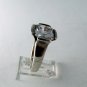 VINTAGE STERLING SILVER BLING BLING CZ RING SIZE 8