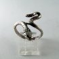 VINTAGE STERLING SILVER SNAKE RING SIZE 8 1/4