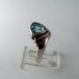 VINTAGE STYLE STERLING SILVER BLUE TOPAZ RING SIZE 8