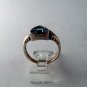 VINTAGE STYLE STERLING SILVER BLUE TOPAZ RING SIZE 8