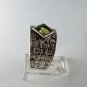 STERLING SILVER PERIDOT RING SIZE 7 3/4