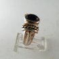 VINTAGE STERLING SILVER AMYTHEST CABOCHAN RING SIZE 6 1/2