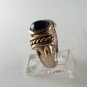 VINTAGE STERLING SILVER AMYTHEST CABOCHAN RING SIZE 6 1/2