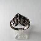 VINTAGE STERLING SILVER COMEDY TRAGEDY RING SIZE 9