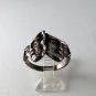 VINTAGE STERLING SILVER COMEDY TRAGEDY RING SIZE 9