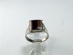VINTAGE STERLING SILVER TIGER EYE RING SIZE 5 3/4