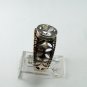 STERLING SILVER FILIGREE SPARKLY CZ RING SIZE 8 1/4