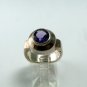 VINTAGE STYLE STERLING SILVER AMYTHEST RING SIZE 7 3/4