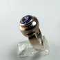 VINTAGE STYLE STERLING SILVER AMYTHEST RING SIZE 7 3/4