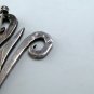VINTAGE STERLING SILVER MARCASITES LETTER W BROOCH