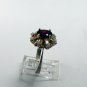 VINTAGE STERLING SILVER GARNET CZs RING SIZE 10