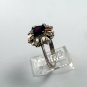 VINTAGE STERLING SILVER GARNET CZs RING SIZE 10