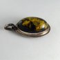 VINTAGE STERLING SILVER AMBER PENDANT