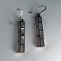 NATIVE AMERICAN STERLING SILVER MOTHER OF PEARL PIERCED EARRINGS