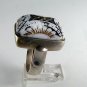 GOTHIC RENAISSANCE EGYPTIAN VINTAGE STERLING SILVER RING SIZE 8