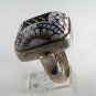 GOTHIC RENAISSANCE EGYPTIAN VINTAGE STERLING SILVER RING SIZE 8