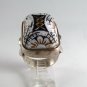 GOTHIC RENAISSANCE EGYPTIAN VINTAGE STERLING SILVER RING SIZE 8