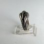 VINTAGE STYLE STERLING SILVER EAGLE CLAW BAND RING SIZE 6 1/4
