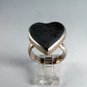 VINTAGE STERLING SILVER HEART RING SIZE 8 1/4