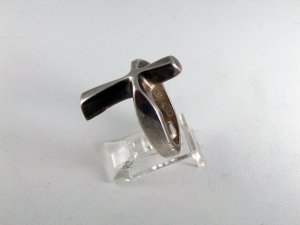 VINTAGE MEXICAN MEXICO STERLING SILVER CROSS RING SIZE 7