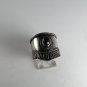 VINTAGE GOTHIC RENAISSANCE STYLE STERLING SILVER CABACHON GARNET RING SIZE 8