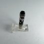 VINTAGE STERLING SILVER BLACK ONYX SPIDER RING SIZE 10