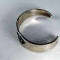 VINTAGE MEXICAN MEXICO TAXCO STERLING SILVER TURQUOISE CUFF BRACELET