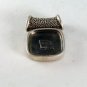 VINTAGE STYLE STERLING SILVER RED BLUE ONYX PENDANT