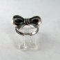 VINTAGE STERLING SILVER BOW RING SIZE 6 1/4