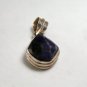 VINTAGE STERLING SILVER ROUGH CUT AMYTHEST PENDANT
