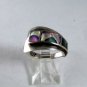 VINTAGE MEXICAN MEXICO TAXCO STERLING SILVER ABALONE RING SIZE 7