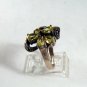 VINTAGE STERLING SILVER MARCASITES CITRINE CZs RING SIZE 6 1/2