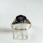VINTAGE STERLING SILVER AMYTHEST RING SIZE 7