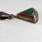 VINTAGE MEXICAN STERLING SILVER MALACHITE PENDANT