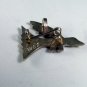 VINTAGE MEXICAN MEXICO CODENA STERLING SILVER ENAMEL BIRD BROOCH PENDANT