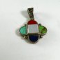 GOTHIC RENAISSANCE FESTIVAL VINTAGE STYLE STERLING SILVER ONYX CROSS PENDANT