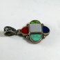 GOTHIC RENAISSANCE FESTIVAL VINTAGE STYLE STERLING SILVER ONYX CROSS PENDANT