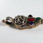 GOTHIC RENAISSANCE FESTIVAL VINTAGE STYLE STERLING SILVER ONYX PENDANT