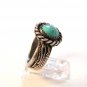 NATIVE AMERICAN NAVAJO STERLING SILVER TURQUOISE RING SIZE 8