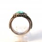 NATIVE AMERICAN NAVAJO STERLING SILVER TURQUOISE RING SIZE 8