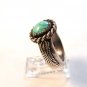 NATIVE AMERICAN NAVAJO STERLING SILVER TURQUOISE RING SIZE 8
