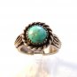 NATIVE AMERICAN NAVAJO STERLING SILVER TURQUOISE RING SIZE 8