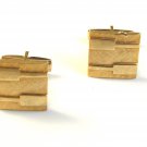 1960's Gold Tone Champagne Bottle Look Cufflinks